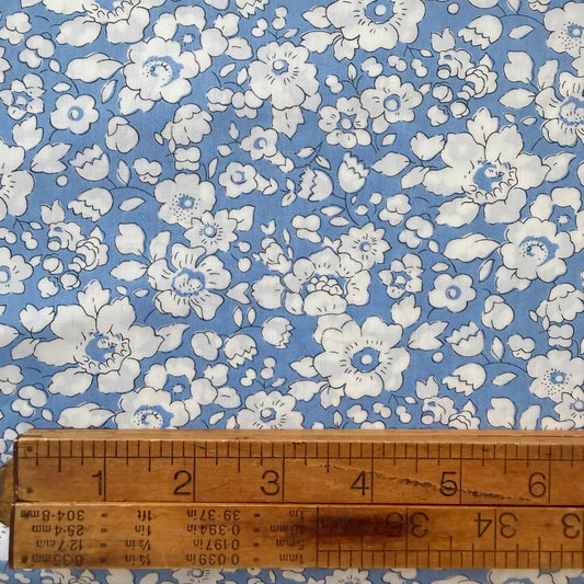 Bespoke Liberty Tana Lawn - Blue Betsy Boo