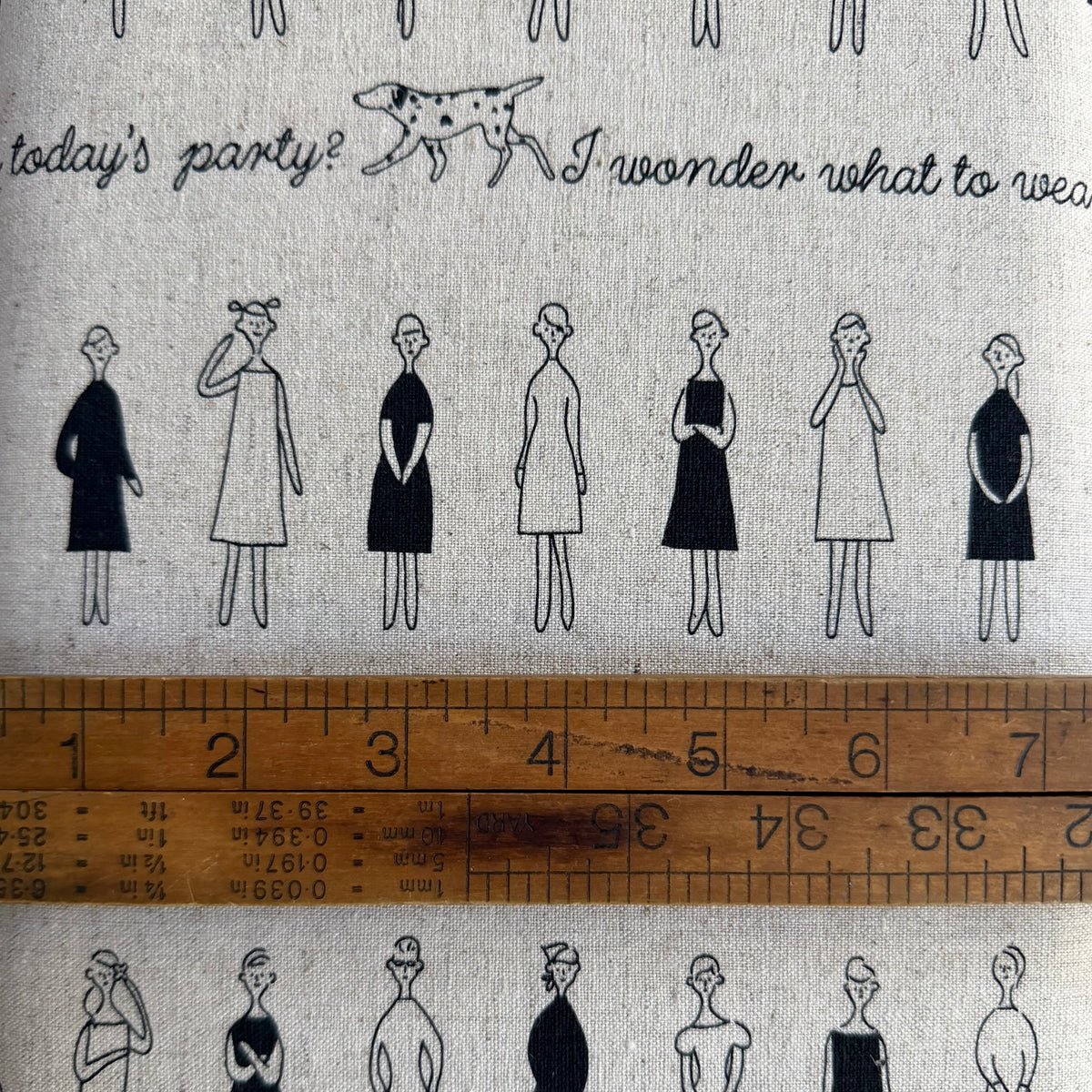100 Neesan on Natural - Liecien Cotton / Linen - Fat Quarter