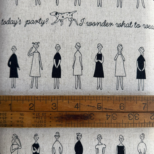 100 Neesan on Natural - Liecien Cotton / Linen - Fat Quarter