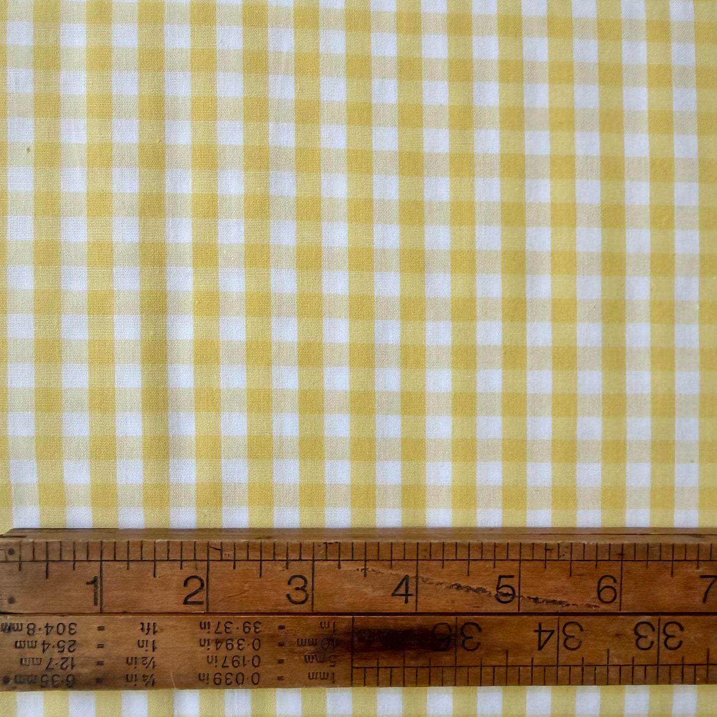 1/4” Gingham - Yellow