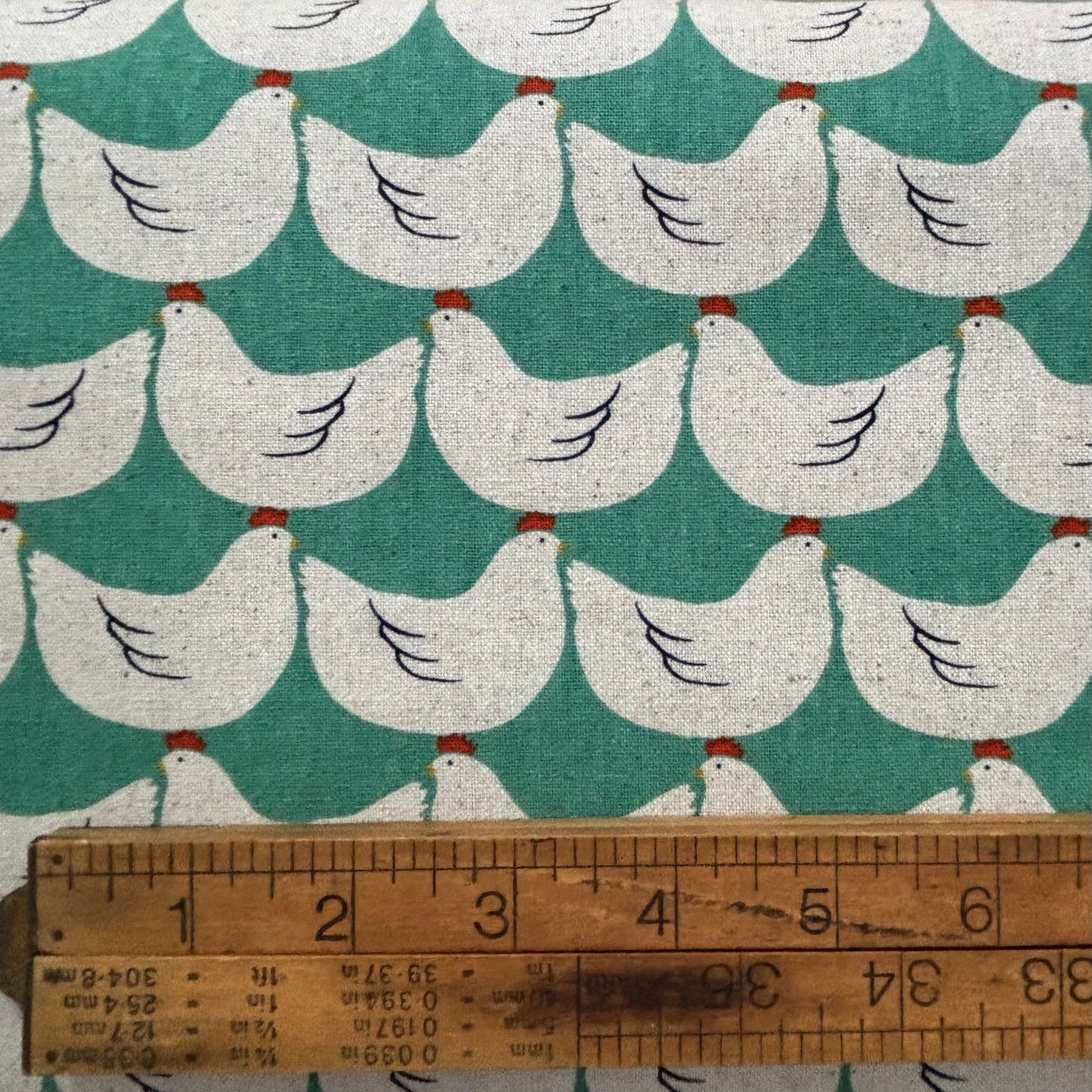 Sevenberry Cotton Linen Printed Canvas - Chickens
