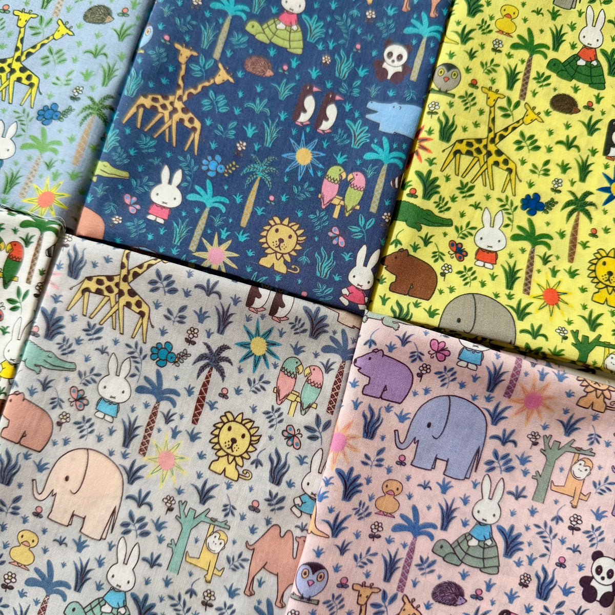 Liberty Tana Lawn Japan - Miffy Zoology Bundle