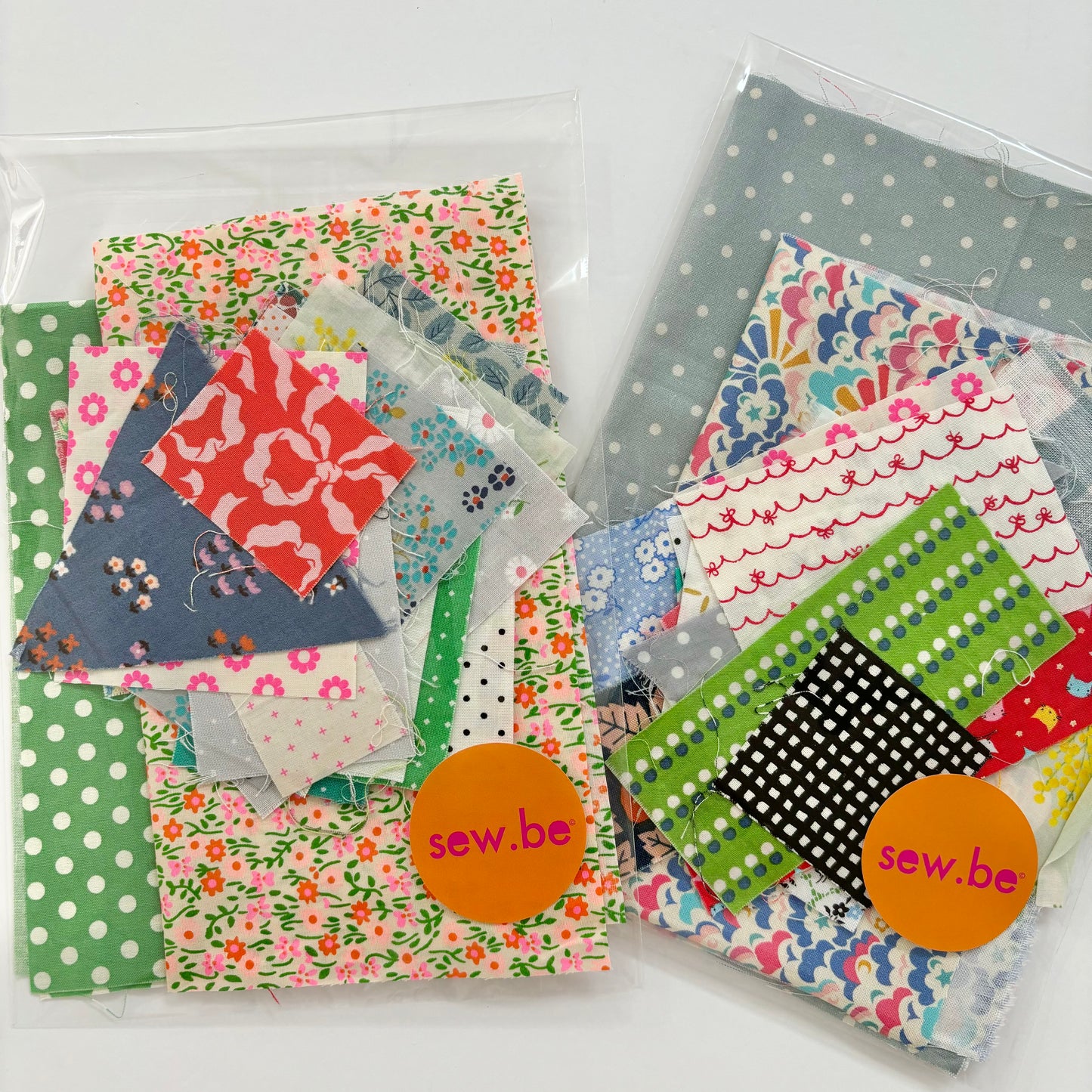 Little Fabric Packs for Scrappy Zipper Pouches from Bec’s Scrap Basket
