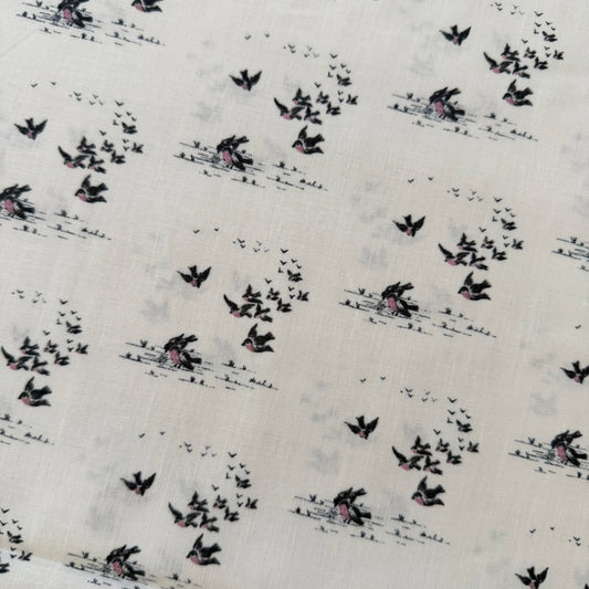 Flying Birds in Grain - Ayla by Max and Louise for Andover