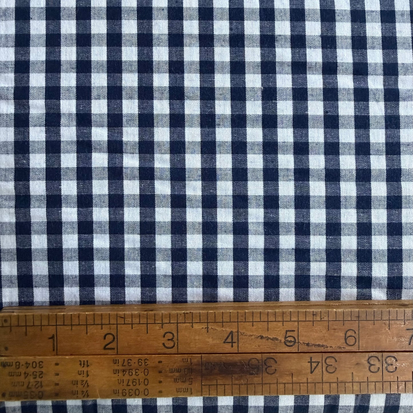 1/4” Gingham - Dark Navy