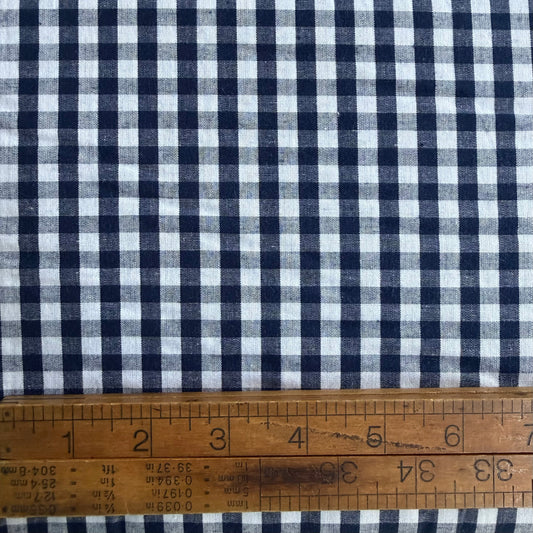 1/4” Gingham - Dark Navy