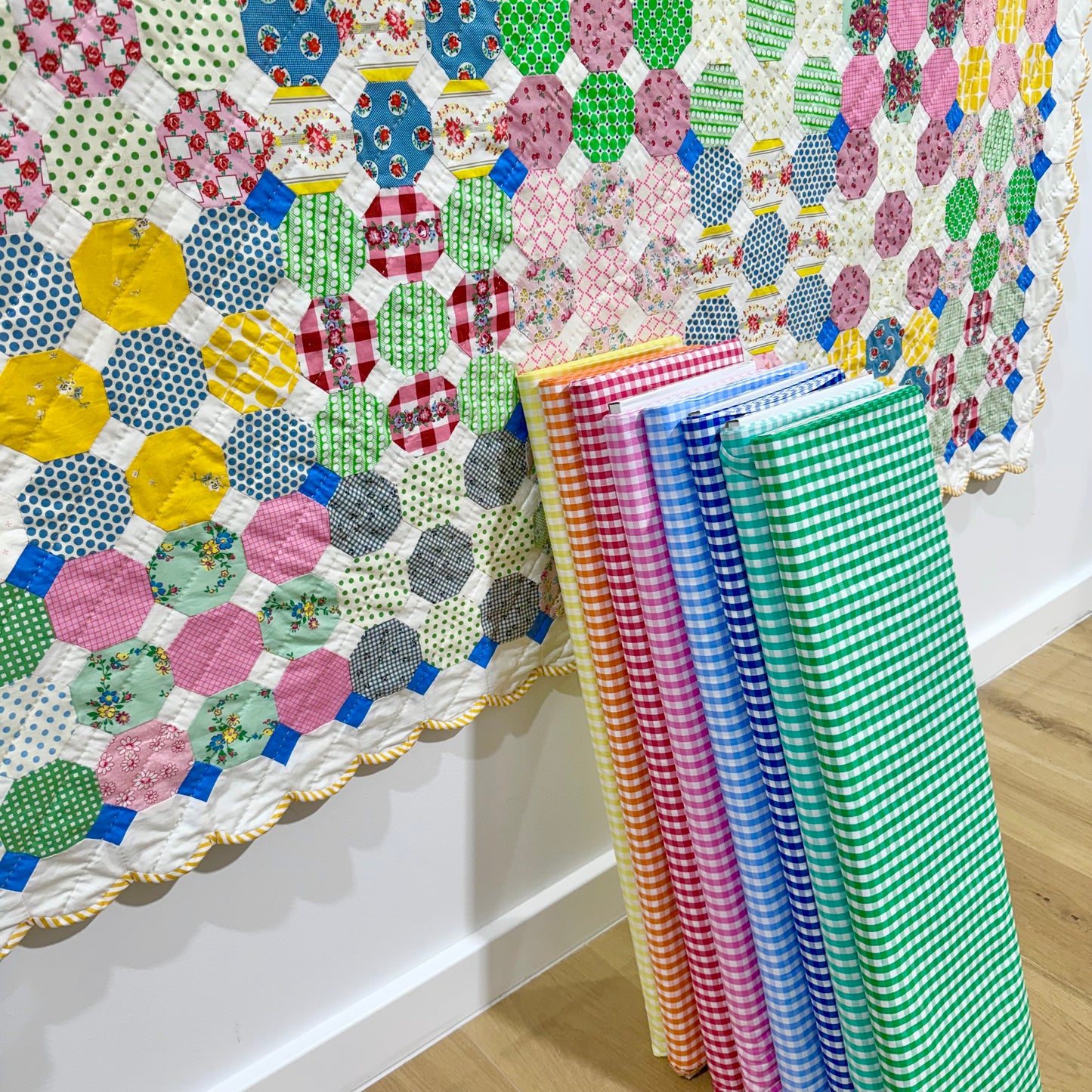 1/4” Gingham - Green