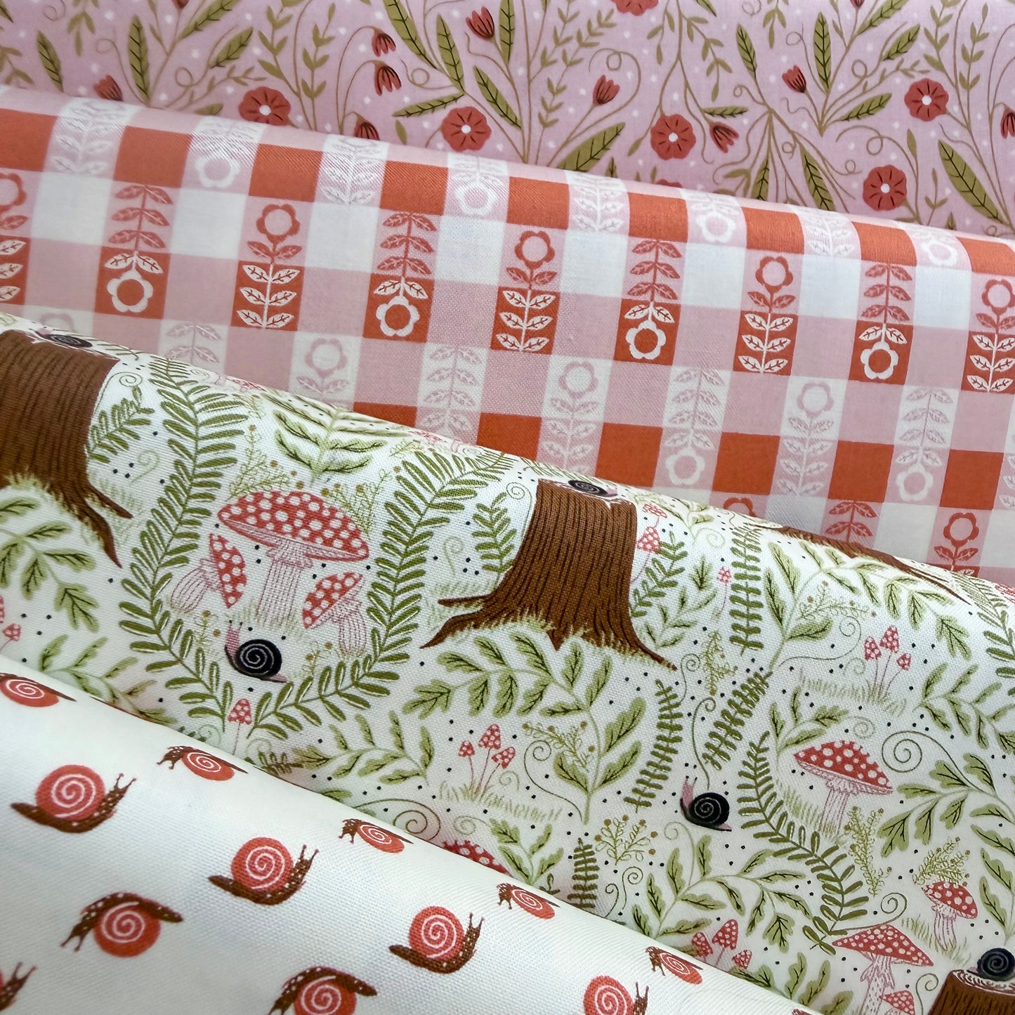 Woodland Floral in Petal - Night Owl by Gingiber for Moda