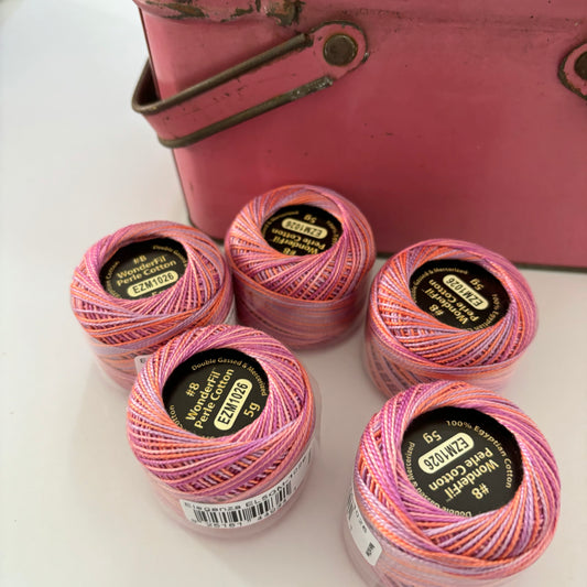 Wonderfil Variegated Perle 8 Thread - EZM1026 French Macaron