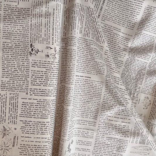 Summers End - Garden Collage Text in Cloud - Moda