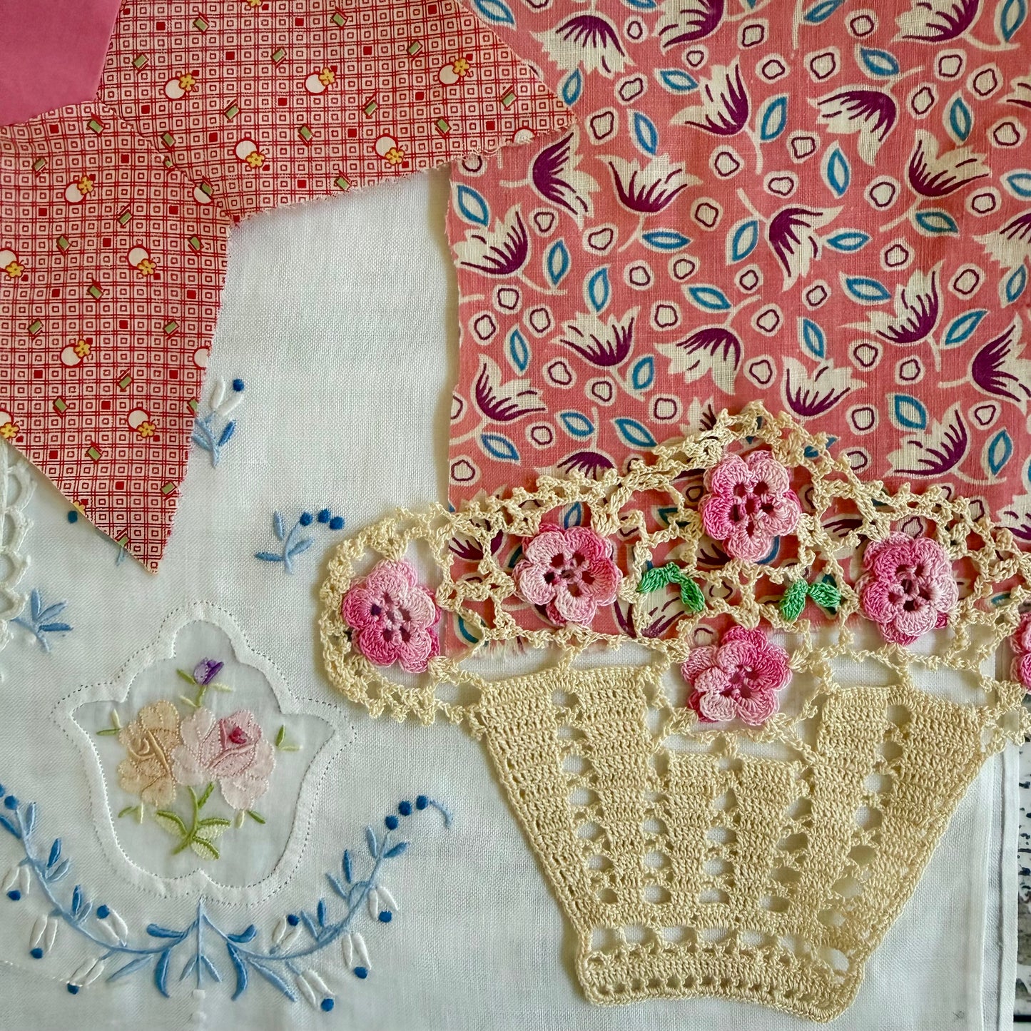 Vintage Bundle for Textile Collage (B)