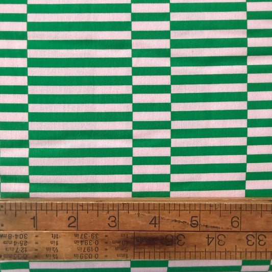 Broken Stripe in Grass Green - Annabels Blenders - Windham Fabrics