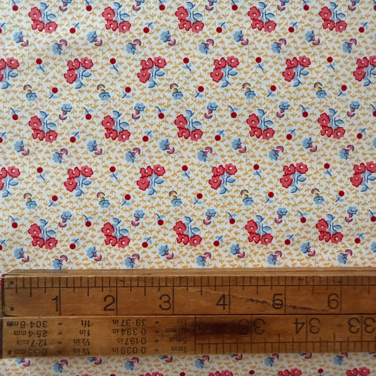 Dilly Dally Tiny Floral in Yellow and Red - Maywood Studios