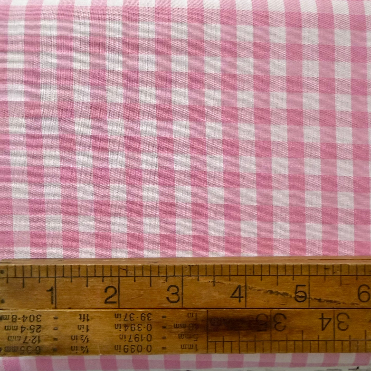 Light Pink 1/4” Japanese Gingham