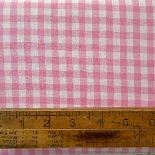 Light Pink 1/4” Japanese Gingham