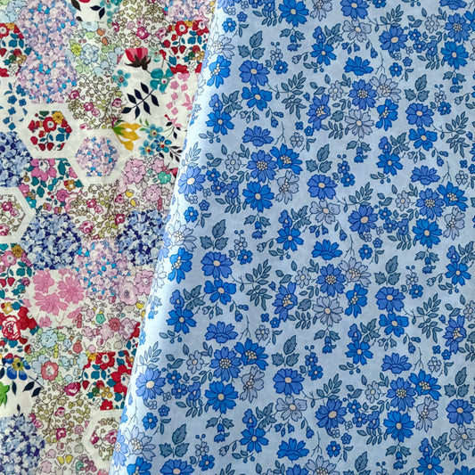 Bespoke Liberty Tana Lawn - Blue Capel Floret 036375536Y