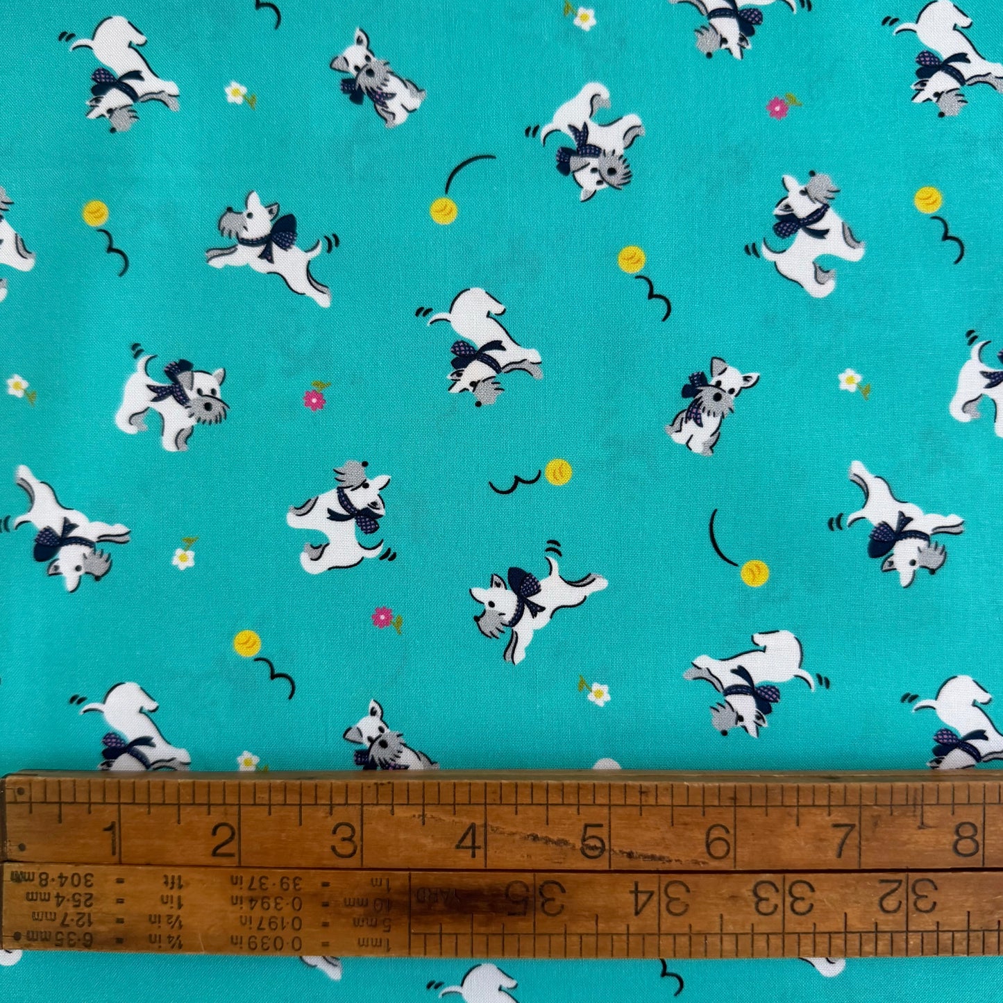 Scotty Dogs on Turquoise - Whimsies by Ink and Arrow