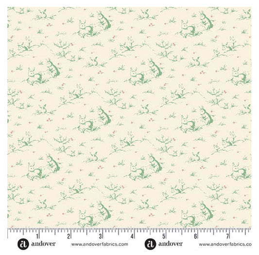Hazelmont Farm Shirtings by Max and Louise - Irene in Pistachio - Andover Fabrics