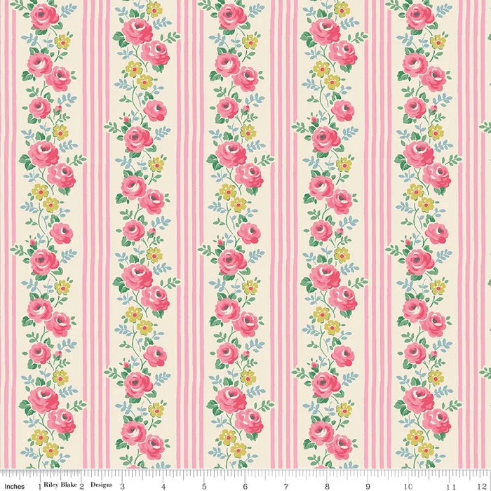 Stripe in Pink - Cath Kidston Signature Collection for Riley Blake