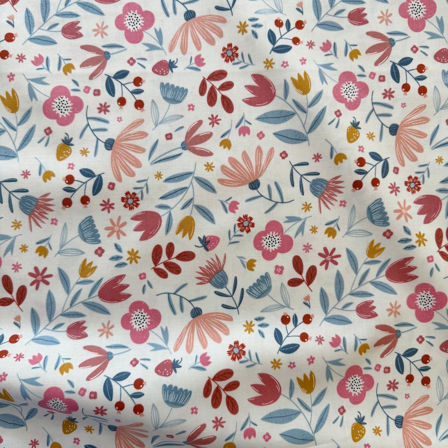 Flowers in Pearl - Blossoms and Blooms by Moda
