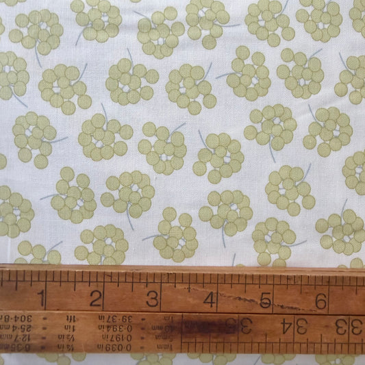 Tansy in Grande Celery - Coastal Walk by Karen Lewis Textiles for Andover