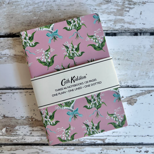 Cath Kidston A6 Floral Notebook Set (pinks)