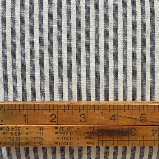 Black Stripe - Cotton Yarn Dyed Cloth