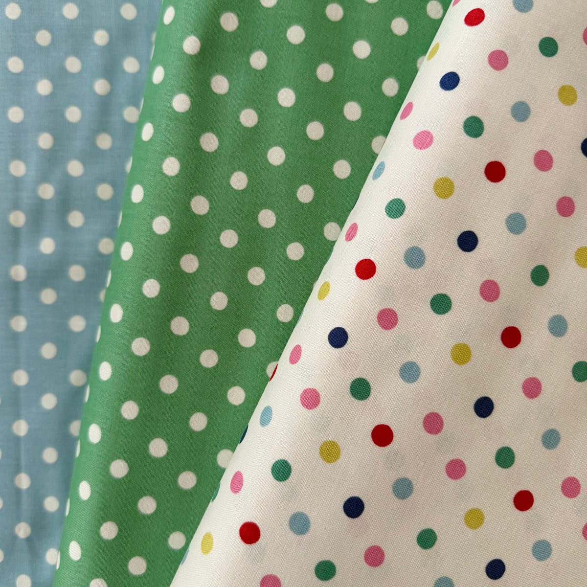 Button Spot in Blue - Cath Kidston Signature Collection for Riley Blake