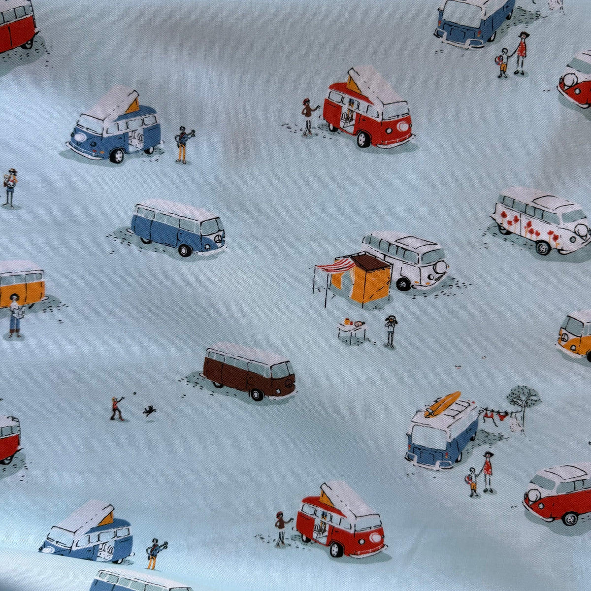 Heather Ross Favorites - Bus in Aqua