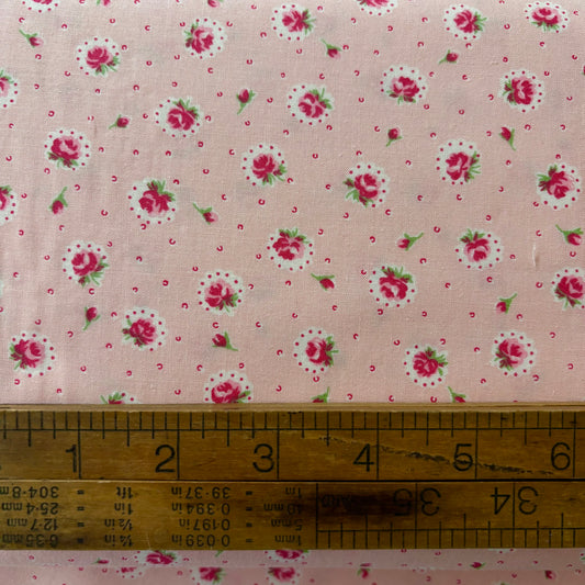 Small Pink Floral - Japanese Cotton Printed Shirting