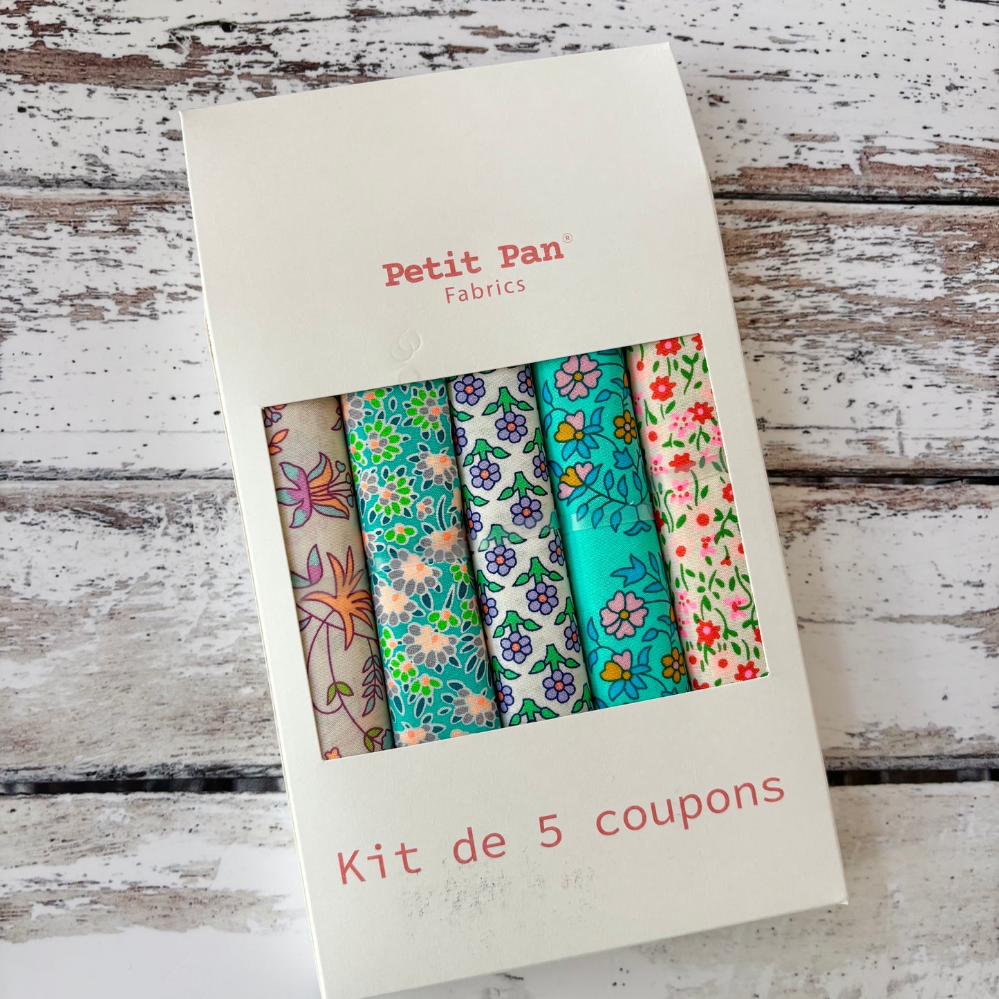 Aqua - 5 Fat Quarters from Petit Pan