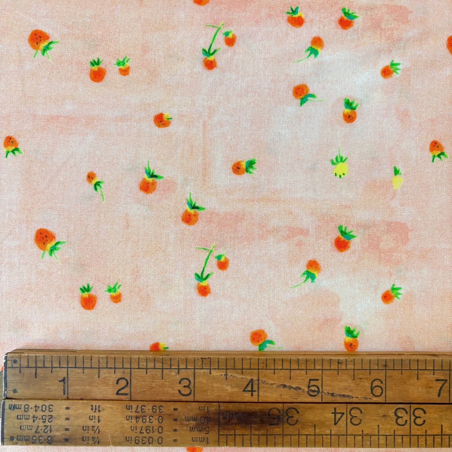 Heather Ross By Hand - Wild Strawberries - Blush