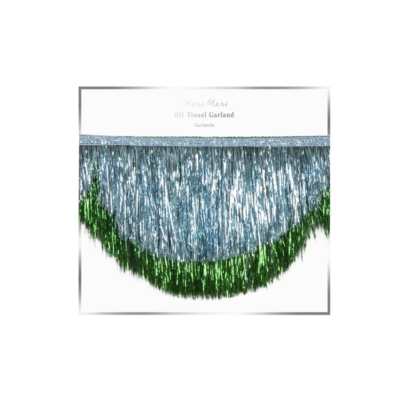 Meri Meri Blue and Green Tinsel Garland