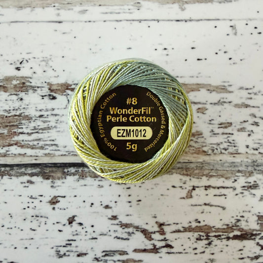 Wonderfil Perle 8 Thread - EZM1012 Variegated Everglades
