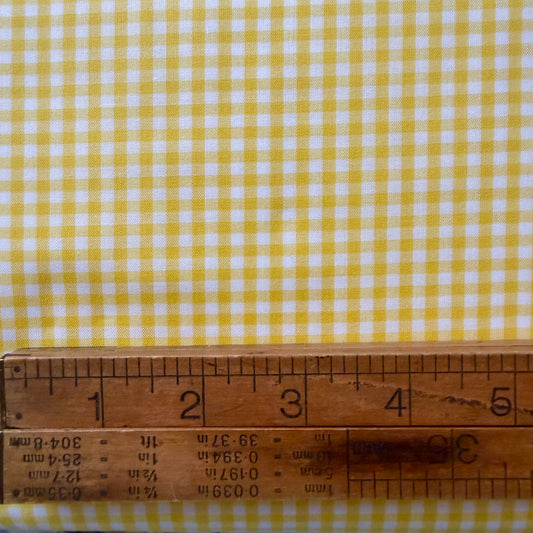 Yellow 1/8” Japanese Gingham
