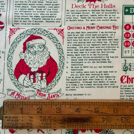 Holiday Cheer - North Pole News in Natural - Moda