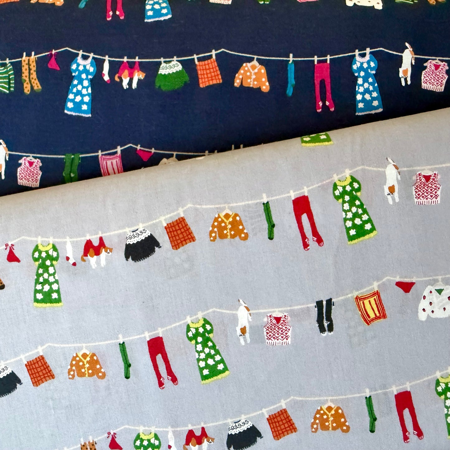 Laundry on Gray - Japanese Lawn