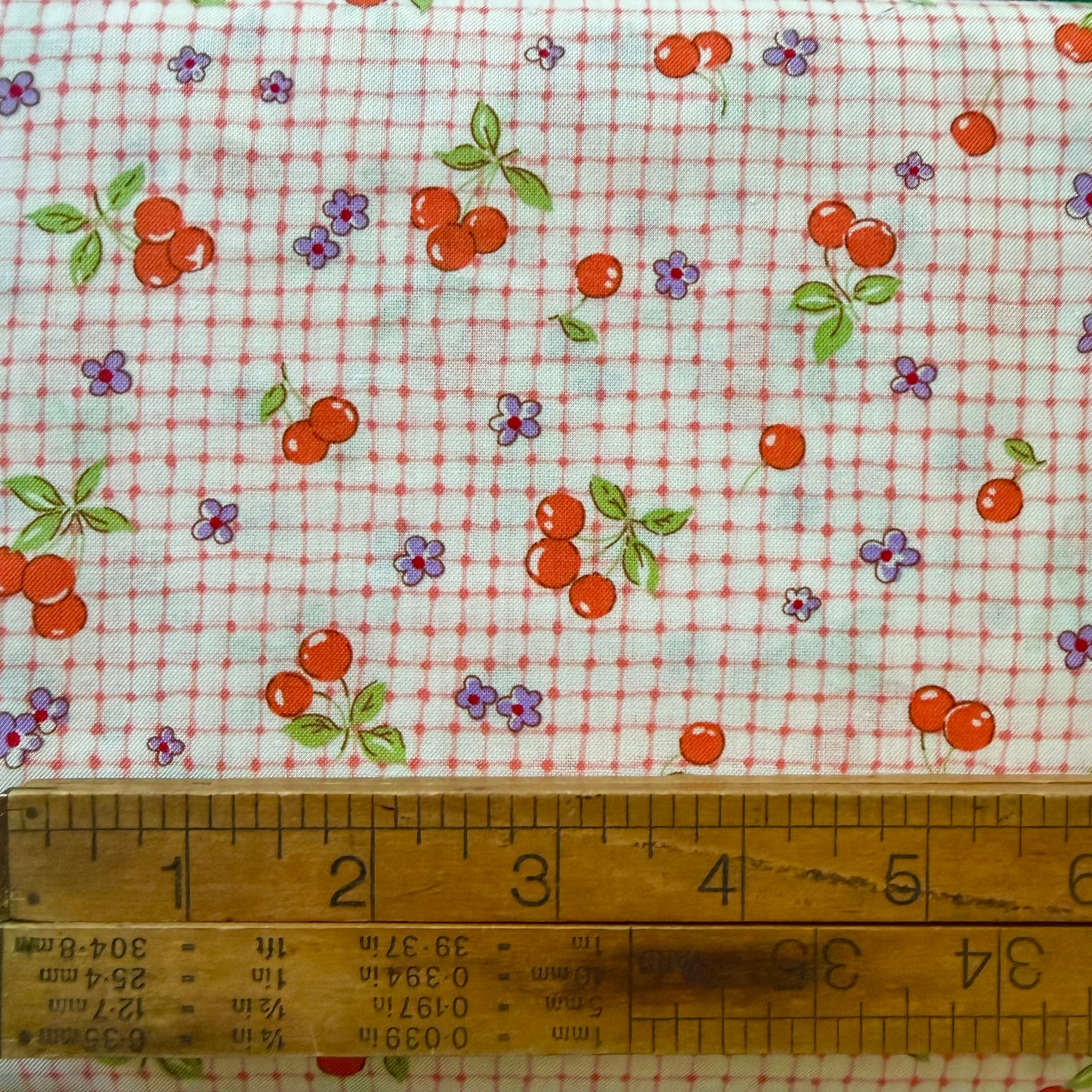 Cherries on Orange Check