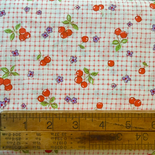 Cherries on Orange Check