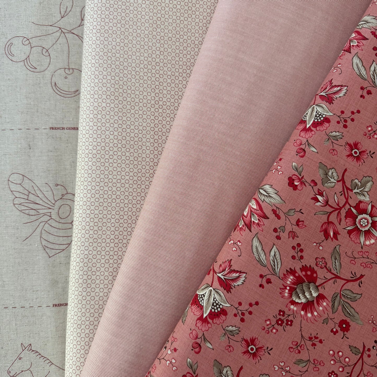 French General - Joie De Vivre Clay - Chardon Stripes