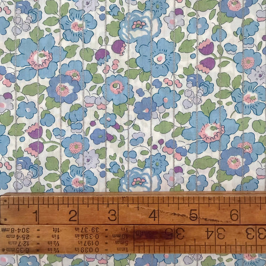 Betsy C Classic Metallic Stripe - Liberty Tana Lawn