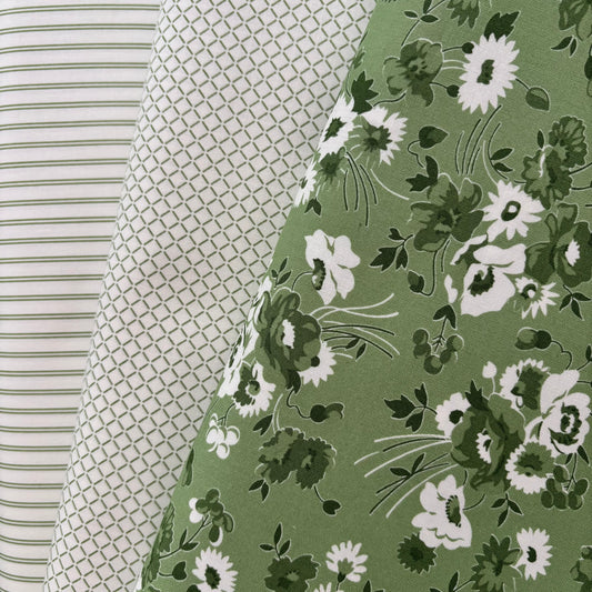 Nantucket Summer - Sail Check Plaids in Cream Grass