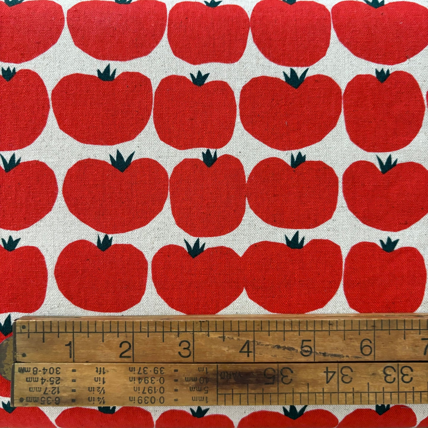 Red Tomato Linen Printed Canvas