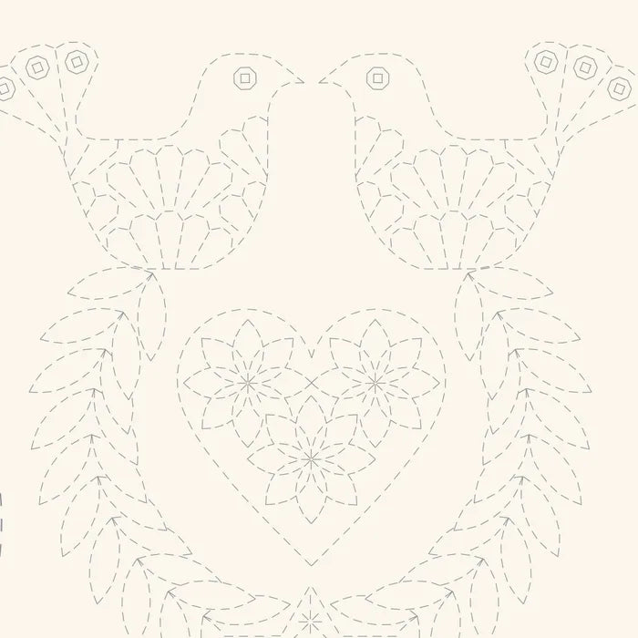 Christmas Stocking Panel in Natural