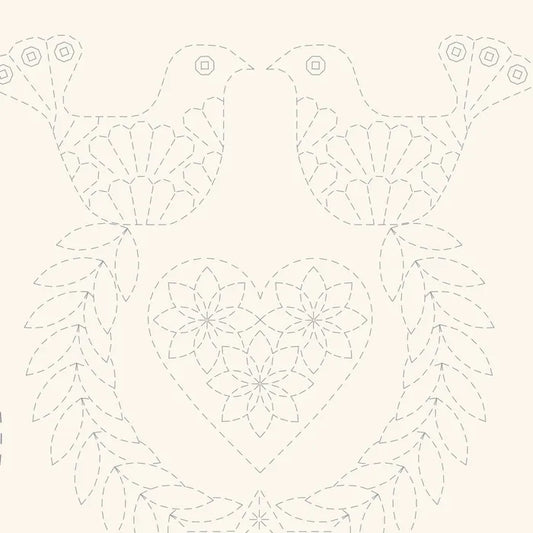Christmas Stocking Panel in Natural