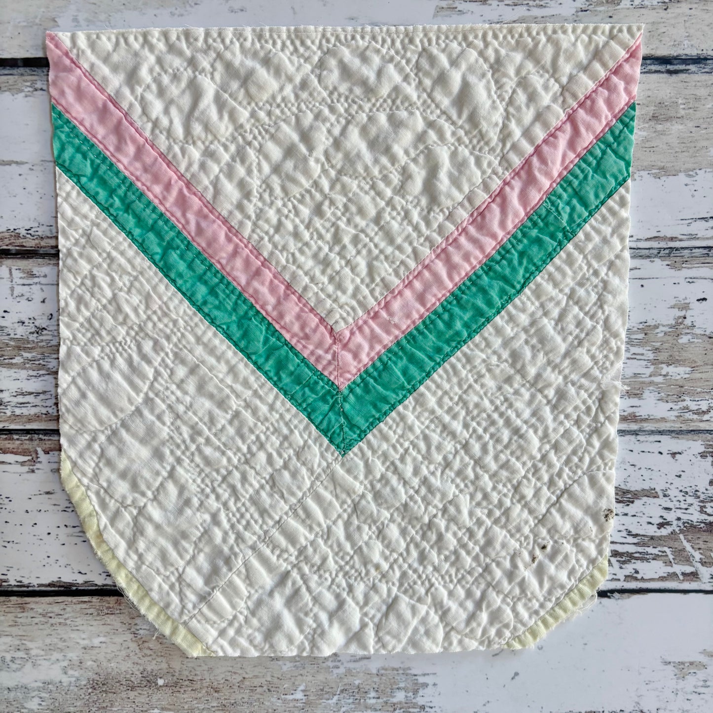 Vintage Quilt Piece (approx 9” x 9”)