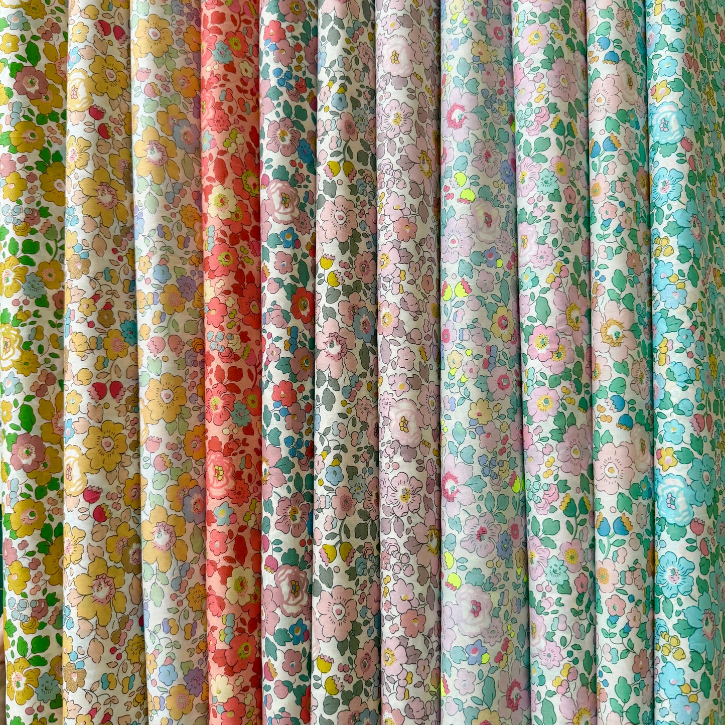 Liberty Tana Lawn - Betsy Butter with Gold Glitter