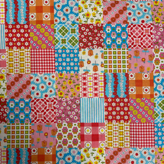 Flower Days - Pinky Red Cheater Print