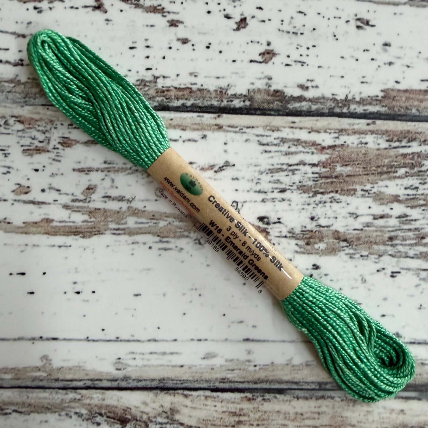 Valdani - Creative Silk 3ply - W16 Emerald Greens