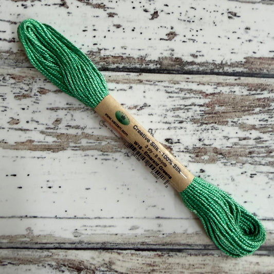 Valdani - Creative Silk 3ply - W16 Emerald Greens